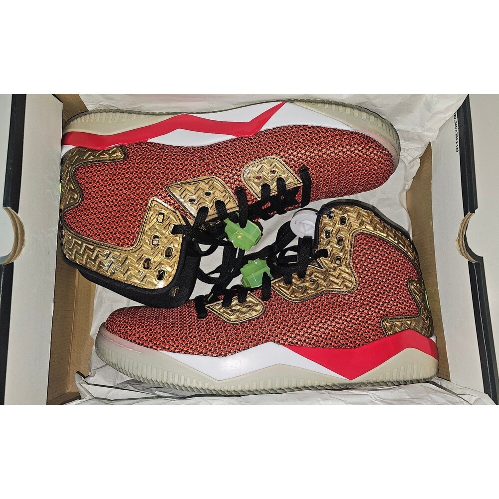 Nike Air Jordan Spike Forty 40 Shoes Red Sneakers Men's Sz 12 Ghost 819952-605